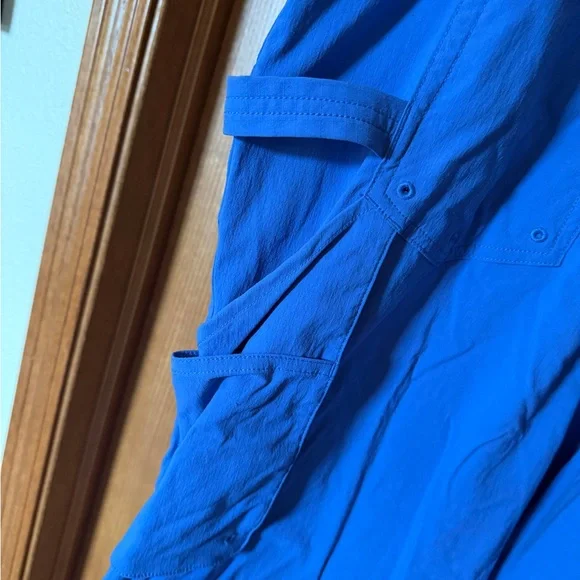 Duluth Trading Co Periwinkle Blue Women's Garden Overalls - large - Picture 6 of 7